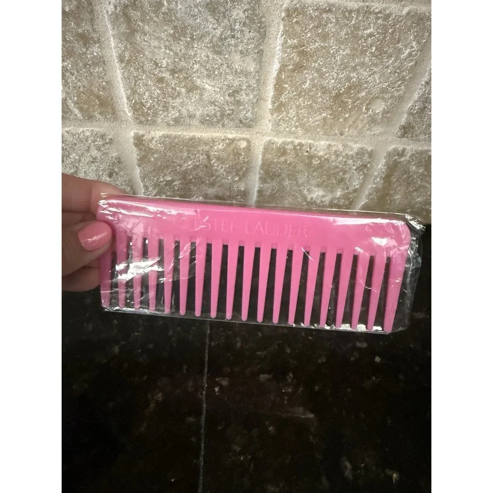 Estée‎ Lauder Pink Plastic Hair Comb NEW 6 Inches Travel Makeup